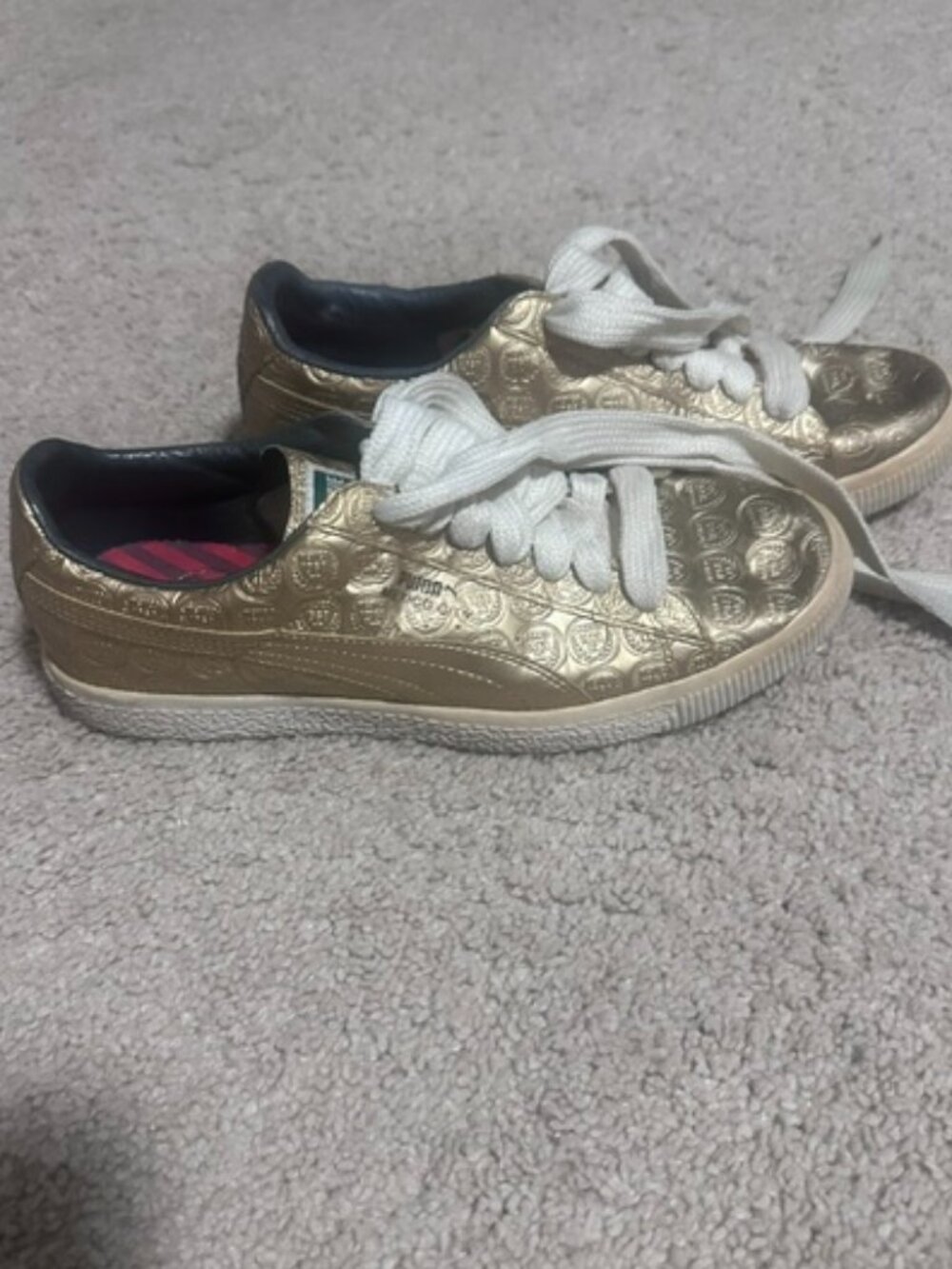 Metallic Gold Puma Clyde x Tommie Smith Mexico City 1968 collector sneaker